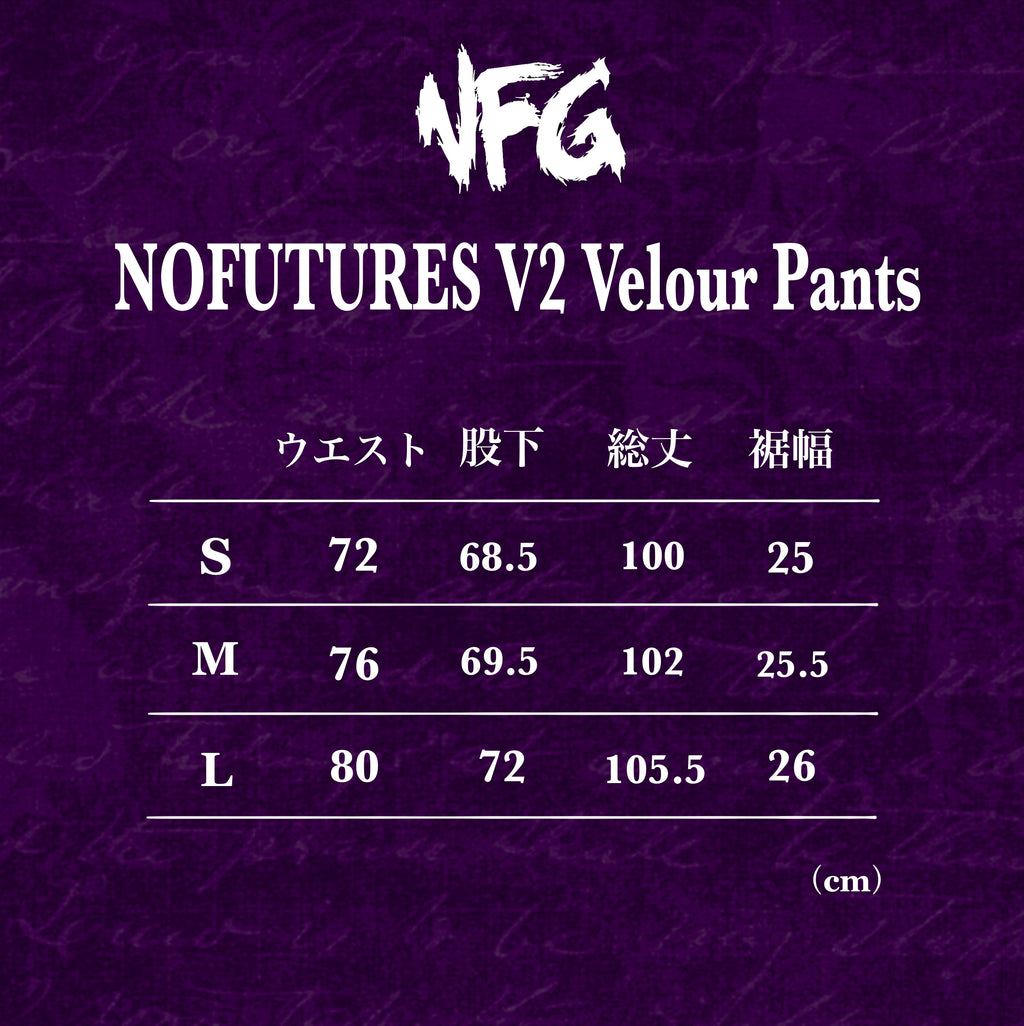 NOFUTURES V2 Velour Pants